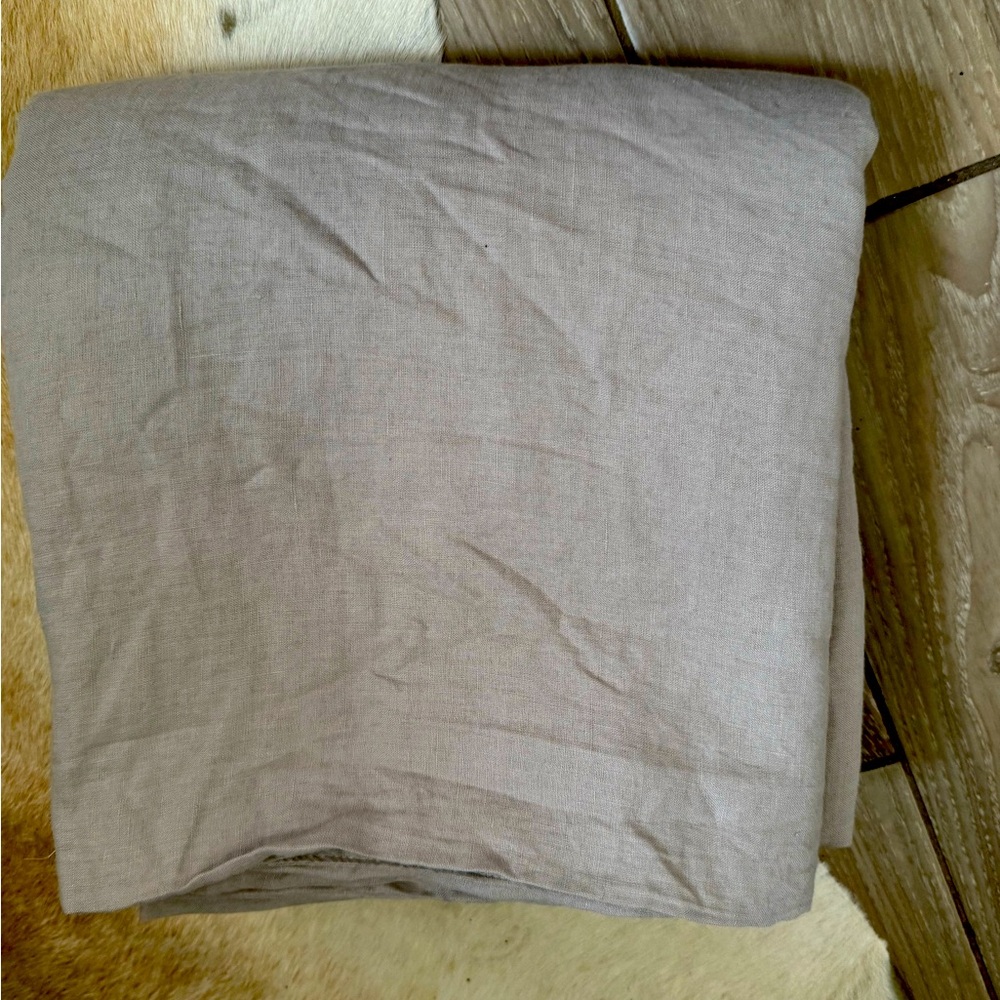 H&M king size linen duvet cover